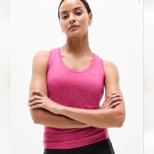 Athleta Salvia Pink Momentum workout athletic seamless tank